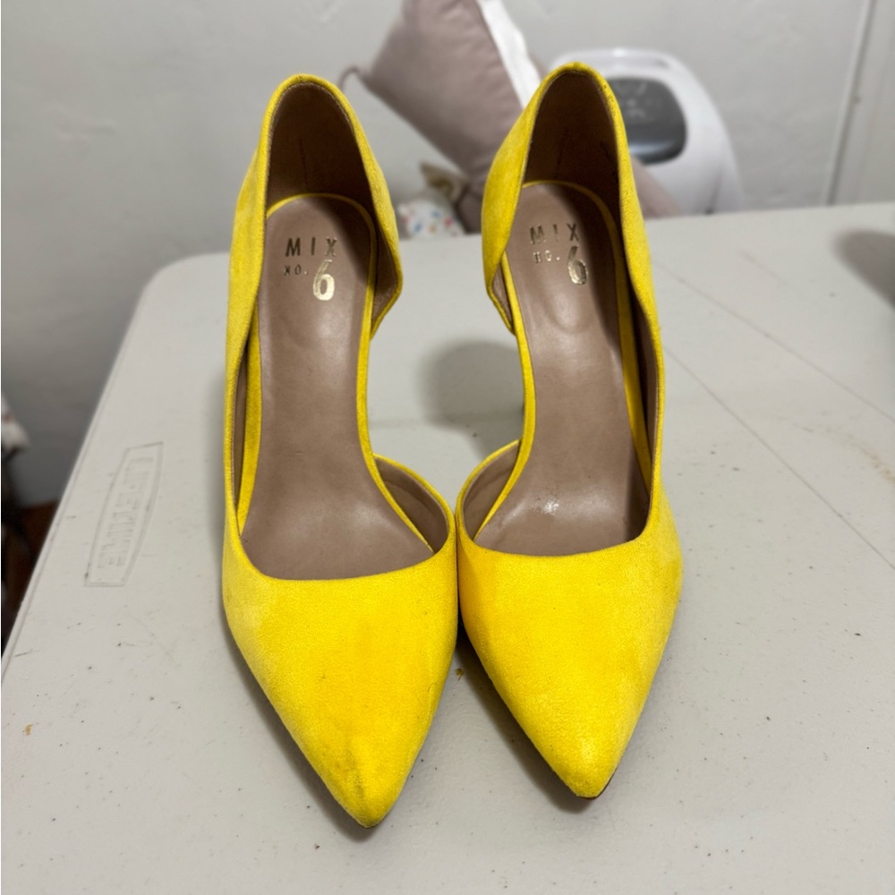 Mix No. 6 Bright Yellow Heels